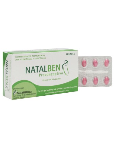 Natalben Preconceptivo 30 Capsulas