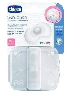 Protegepezon Silicona Chicco Skintoskin 2 U T- M/L 2 U