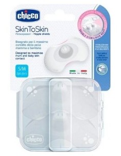 Protegepezon Silicona Chicco Skintoskin 2 U T- S/M 2 U