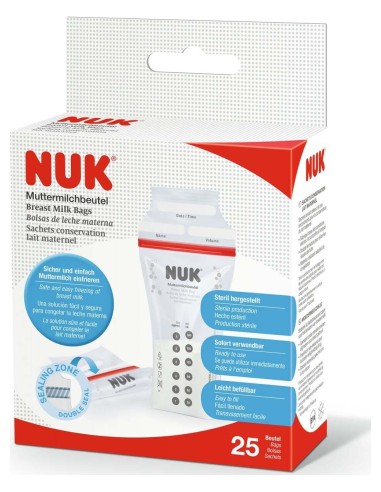 Bolsas De Leche Materna Nuk 25 Uds