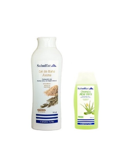 Saludfar Gel Avena 750 + Champu Aloe 250