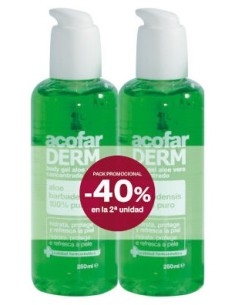 Acofarderm Body Gel Aloe Conce 2X250Ml