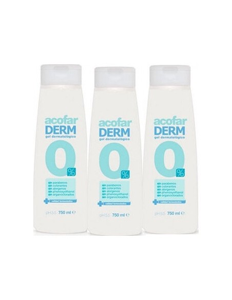 Acofarderm Pack Triplo Gel 0% 3 Varied