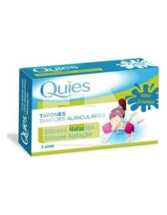 Quies Tapones Oído Silicona Natación 6Uds
