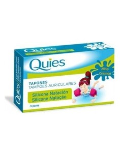 Quies Tapón Oído Silicona Natación Infantil 6Uds