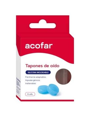 Acofar Tapones Oidos Silicona Moldeada...
