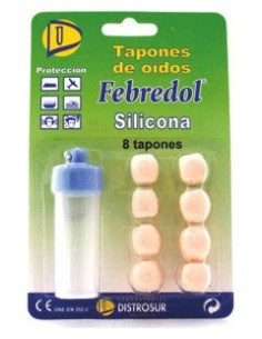 Febredol® Tapones De Silicona Para Los Oídos 8Uds