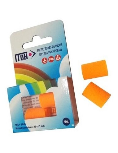 Tapones Oido Itoh Goma Espuma 4 Unidades