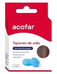 Tapones Oidos Acofar Silic Moldeable 6U