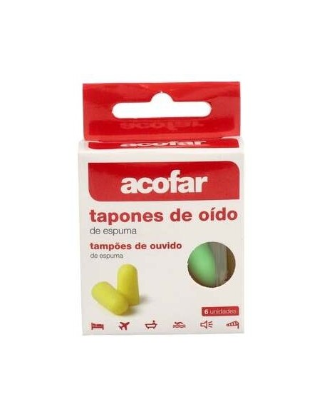 Acofar Tapones De Espuma Para Los Oídos 6Uds