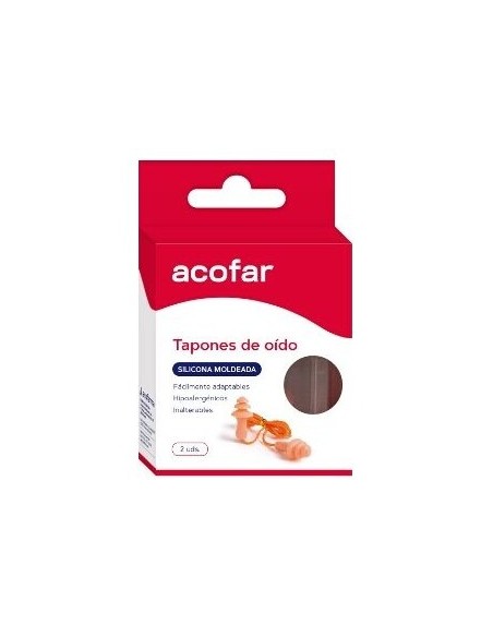 Tapones Oídos Acofarma Silicona Moldeada 2Uds