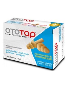 Ototap Tapones Oídos Goma Premoldeada 2Uds