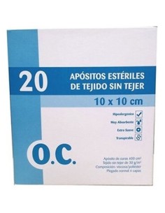 O.C. Apósitos Estériles De Tejido Sin Tejer 10Cmx10Cm 20Uds