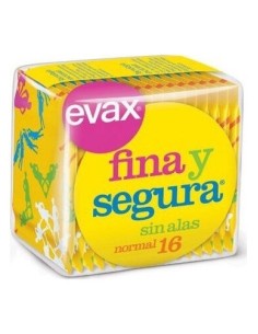 Evax Compresa Fina-Segura Sin Alas 16 Uds