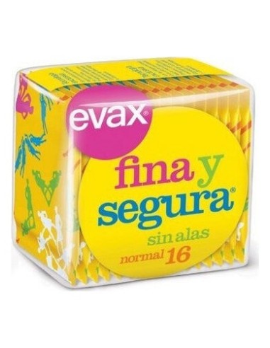Evax Compresa Fina-Segura Sin Alas 16 Uds
