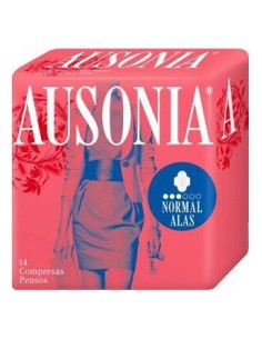 Ausonia® Air Dry Compresa Normal Alas 14Uds