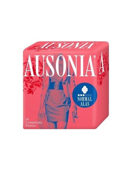 Ausonia® Air Dry Compresa Normal Alas 14Uds