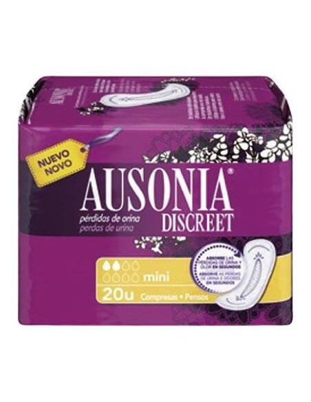 Ausonia Discreet Mini 20 Unidades