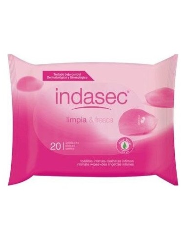 Indasec Toallitas Higiene Intima Sob 20U
