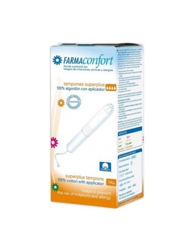 Farmaconfort Tampon 100% Algodón Super Plus 14Uds