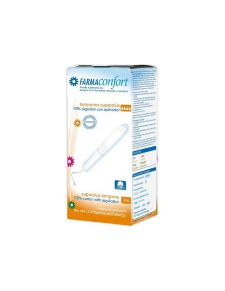 Farmaconfort Tampon 100% Algodón Super Plus 14Uds