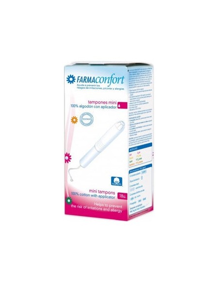 Farmaconfort Tampon 100% Algodón Mini 18Uds