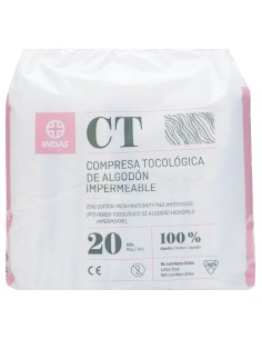 Indas Maternity Compresa Tocológica Algodón 20Uds