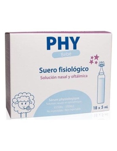 Phy Suero Fisiologico Bebe Monodosis 5 Ml 18 U