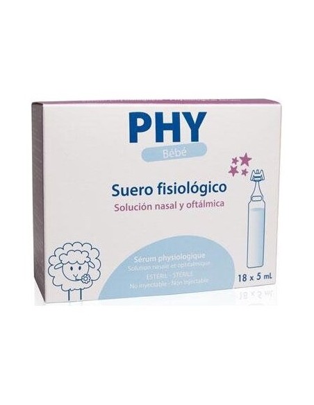 Phy Suero Fisiologico Bebe Monodosis 5 Ml 18 U