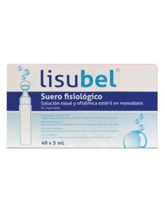Lisubel Suero Fisiologico Nasal Y Oftálmico 40 Amp 5 Ml
