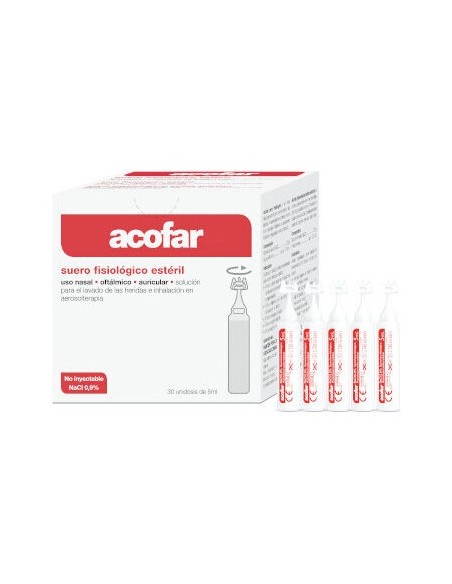 Acofar Suero Fisiológico Nasal Y Oftálmico Monodosis 5Ml