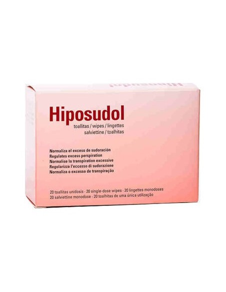 Hiposudol 20 Sobres Con Toallitas