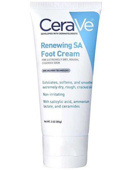 Cerave® Crema Renovadora De Pies Con Ácido Salicílico 88Ml