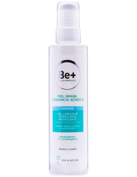 Be+ Gel Limpiador Purificante Matificante Piel Grasa 200Ml