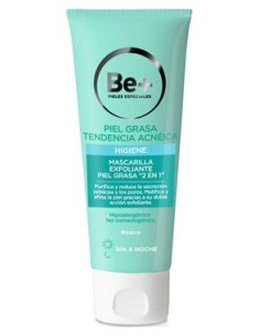 Be+ Mascarilla Exfoliante 2 En 1 Piel Grasa/Acneica 75G