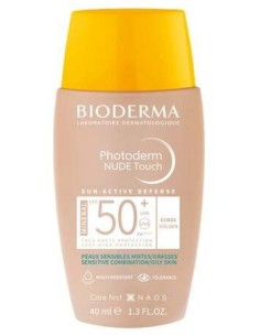 Bioderma Photoderm Nude Touch Mineral Spf50+ Dorado 40Ml