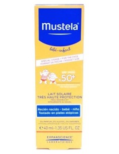 Mustela Leche Solar Facial Protección Muy Alta Spf 50+ 40Ml