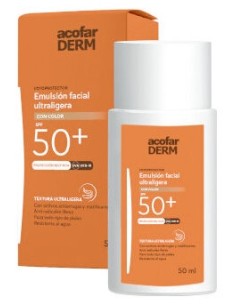 Acofarderm Fluida Facial Con Color Spf50+ 50Ml