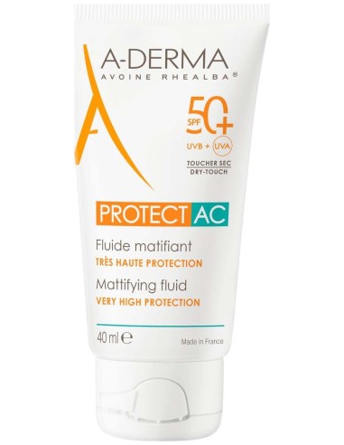 A-Derma Crema Fotoprotectora Matificante Spf50...