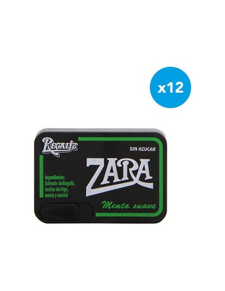 Regaliz Zara Menta Suave 9 Grx12 Ud