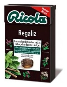 Ricola Regaliz Caramelos Sin Azúcar 50G