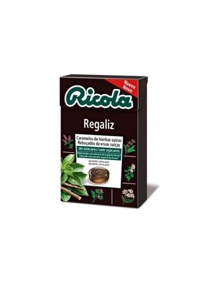 Ricola Regaliz Caramelos Sin Azúcar 50G