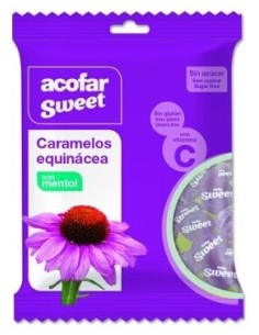 Acofarsweet Caramelos  Azucar  Equinacea Mentol Bolsa 60 G