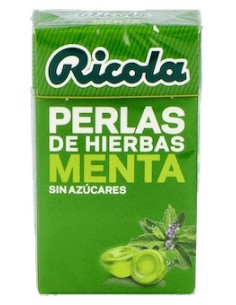 Ricola Menta Perlas Sin Azúcar Caramelos 25G