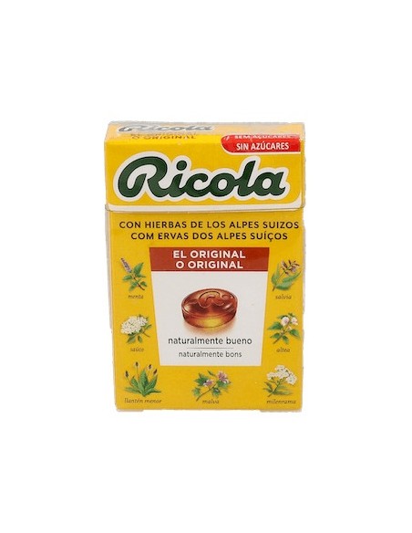 Ricola Hierbas Suizas Caramelos Sin Azúcar 50G
