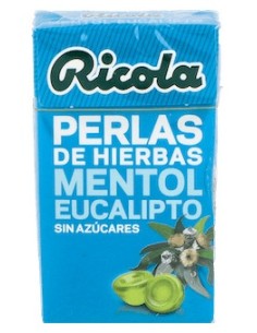 Ricola Eucalyptus Perlas Sin Azúcar 25G