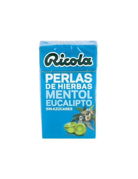 Ricola Eucalyptus Perlas Sin Azúcar 25G