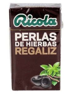 Ricola Regaliz Perlas Sin Azúcar 25G