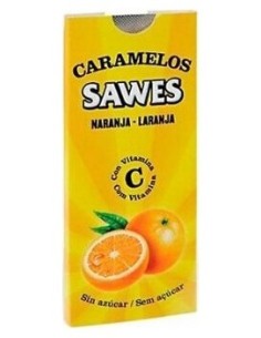 Sawes Caramelos Balsámicos Sin Azúcar Sabor Naranja Con...