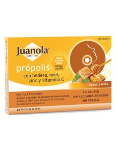 Juanola Propolis Con Hedera Sabor Miel 24 Unidades